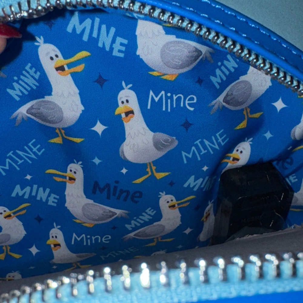 Disney Pixar Loungefly Finding Nemo Talking Seagulls Mine Mine Mine Backpack NWT - Picture 10 of 10